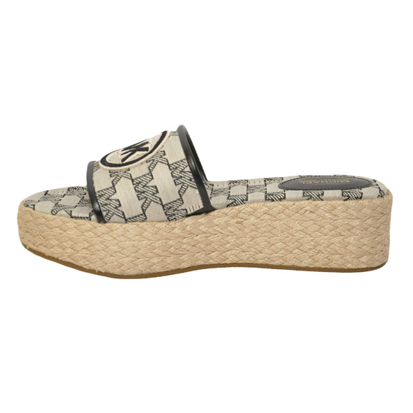 michael michael kors sadler mk logo jacquard wedges